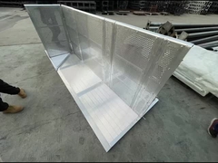 Penghalang Kerumunan Aluminium Pengendalian Kerumunan Mojo Penghalang Koncert Konkrit