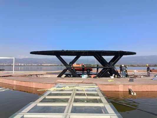 Platform Tahap Angkat Rotary Hydraulic yang dapat disesuaikan untuk aplikasi industri