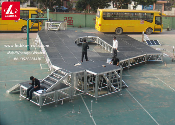Platform panggung aluminium yang dapat disesuaikan untuk kebutuhan kinerja yang berbeda