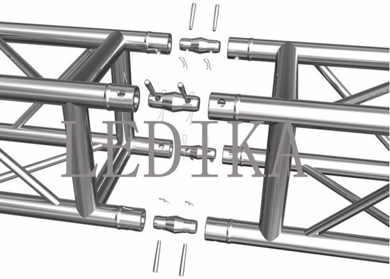 6061-T6 Sistem Truss Aluminium Untuk Pencahayaan Peralatan Audio Pencahayaan Truss Spigot Truss